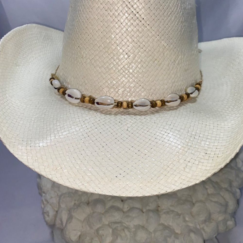 Classic Hat Co. White Straw 10gal Cowgirl Hat 60cm - Picture 13 of 15
